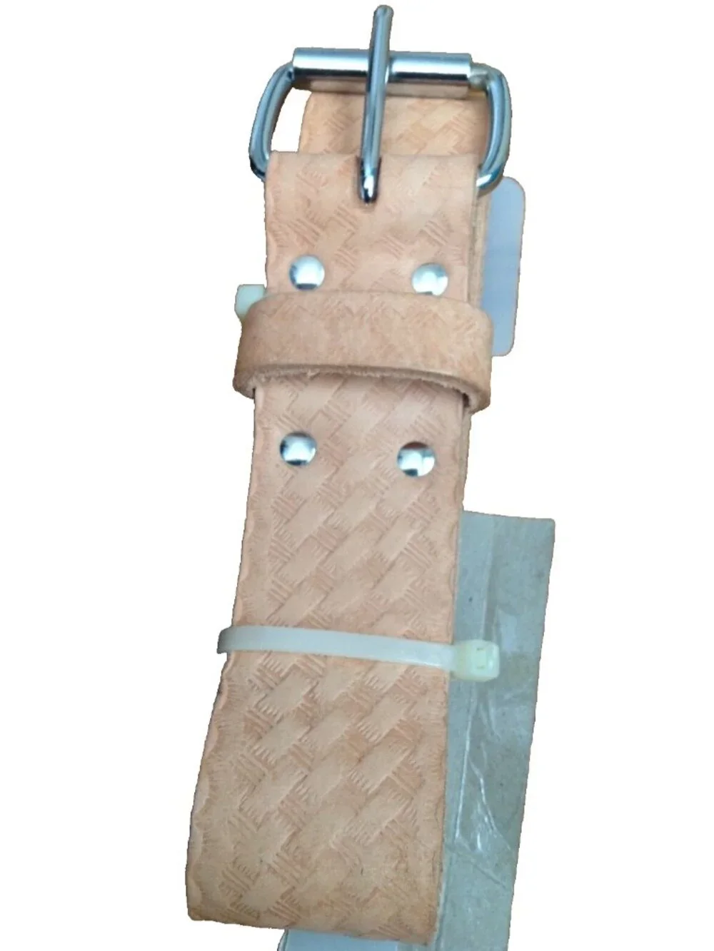 BUCKET BOSS CLASSIC SADDLE LEATHER STEEL BUCKLE TOOL BELT 55133 MENS SIZE LARGE